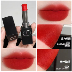 dior/迪奥999磨砂细管forever传奇红唇 经典复古正红显白提气色