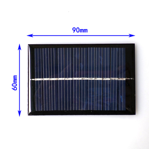 6V100MA太阳能电池板 电池片多晶硅滴胶板 DIY科技制作 模型 充电