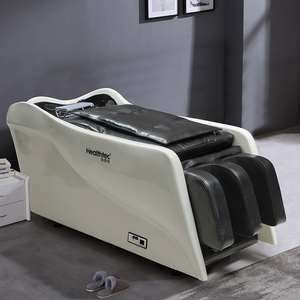 海思特全自动按摩多功能电动洗头床发廊专用玻璃钢泰洗床冲水床