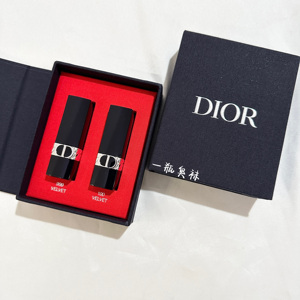 Dior/迪奥 烈焰蓝金迷你口红礼盒丝绒哑光999 100中样1.5g显白