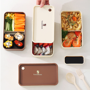 饭盒食品级健康定量定食减脂上班族便携式保温便当盒学生保鲜餐盒