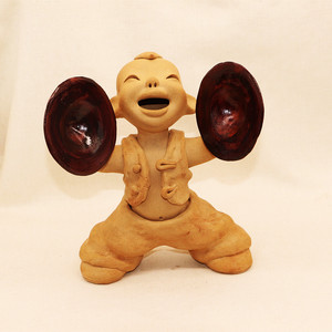 小泥人陶艺摆件创意