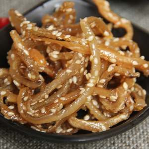 特产 北海蜜汁鳗鱼丝 大包装 散装 辣味小鱼干 海味即食鱼丝零食