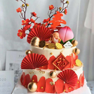 祝寿生日蛋糕送老人60大寿爷爷奶奶济南天津上海武汉成都同城配送