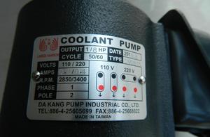 台湾大港COOLANT PUMP黑色电动铸铁冷却循环用DV0815机床水泵