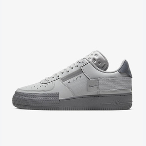 nike af1-type 2 男子空军一号狼灰解构休闲运动板鞋 ct2584-001