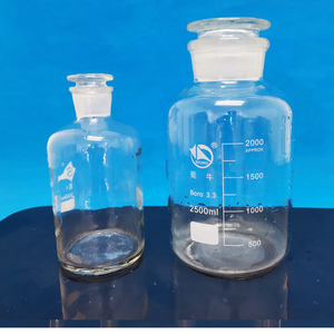 蜀牛玻璃瓶透明广口瓶大小口瓶细口60-250-500-1000-5000ml试剂瓶