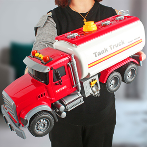 儿童超大型油罐车玩具车可喷水洒水车模型救援救火消防员男孩大号