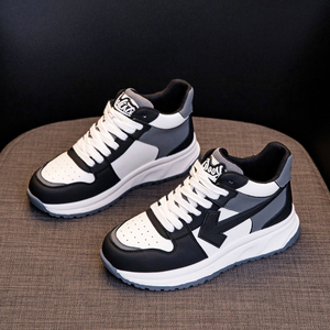 ad hepburn 女神范超舒适~4.5厚底阿甘小白鞋女棉鞋秋冬加绒高帮