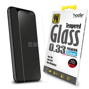 台湾Hoda适用于 iPhone11promax max 半屏高清旭硝子钢化玻璃膜