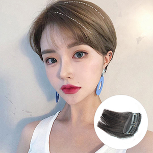 短发假发片女一片式头顶补发真发隐形无痕垫发根蓬松器头发内蓬垫