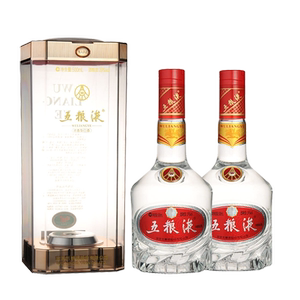 1919官方旗舰店五粮液39度500ml*2瓶浓香型白酒低度白酒送礼