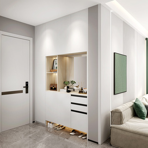 官方索菲亚 玄关柜入户鞋柜进门客宁隔断柜门厅挂衣帽柜19800套餐