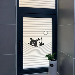 窗户玻璃贴纸卫生间防窥防走光磨砂贴膜浴室透光不透人创意装饰