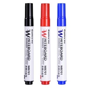 齐心 WB701 白板笔 可擦易擦 WB717小黑板白板笔 黑 红 蓝色 12支