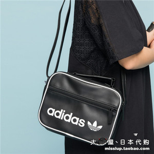 日本代购adidas阿迪达斯三叶草 男女运动单肩包休闲日常斜挎包