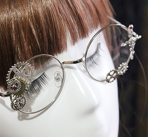 旧时光 lolita眼镜链子蒸汽朋克齿轮基佬软妹搞死系眼镜