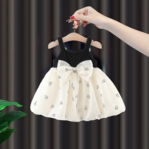 六7八9十个月婴儿衣服裙子女宝宝连衣裙2024年新款公主吊带背心裙