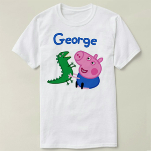 peppa pig 粉红猪小妹 小猪佩奇 george 上衣 男女 t-shirt t恤