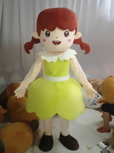 卡通动漫女孩演出服玩偶道具少女公主裙人物模仿头套人偶衣服装