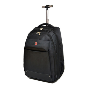 拉杆书包商务手拉包手提行李箱帆布带轱辘双肩背包滑轮学生旅行箱
