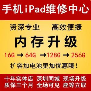 ipad89mini6air45pro13寸三4代扩容1T换升级256G内存增加512G硬盘