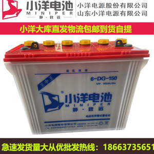 小洋王中王电池6dg150型足78斤电动载客三轮车四轮叉车专用水电瓶