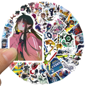 50张卡通凹凸世界贴画电脑手机笔记本滑板吉他行李箱水杯防水贴纸