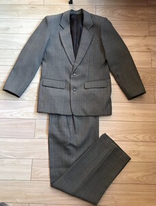 二手80-90年代老式男士灰色条纹西服西装套装影视道具怀旧老物