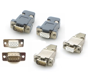 DB15针串口插头三排15芯接头 D-SUB插头 VGA HDB15公/母焊接头