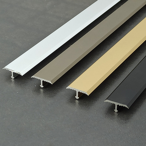 加厚木地板瓷砖t型收边条过门石收口条极窄铝合金材质可收高低差
