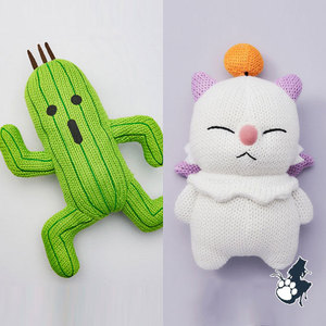 预定 square enix 最终幻想 仙人掌 莫古力 手办 毛线 针织 毛绒