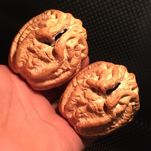 乾坤鬼脸战斗胜核大粗筋小众文玩菩提核桃