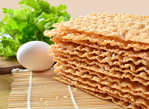 山东煎饼果子薄脆天津杂粮煎饼脆片酥饼麻叶片甩卖商用一百二十片