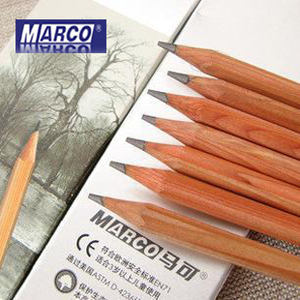 正品马可7001铅笔马可铅笔马克铅笔 3H-9B原木杆 绘图素描铅笔