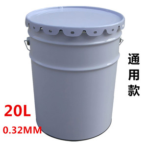 精品铁水桶家用手提18升20L加厚花篮涂料油漆化工金属包装白铁桶