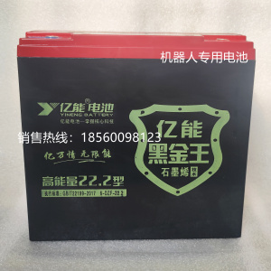 亿能6-dzm-20电动车电池6-dzf-20机器人专用黑金王石墨烯24v22.2a
