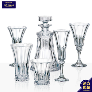 捷克BOHEMIA水晶杯 进口玻璃杯创意红酒杯白葡萄酒杯香槟杯果汁杯