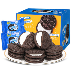 奥利奥原味夹心饼干475g实惠零食桶独立小包儿童休闲整箱礼盒25包