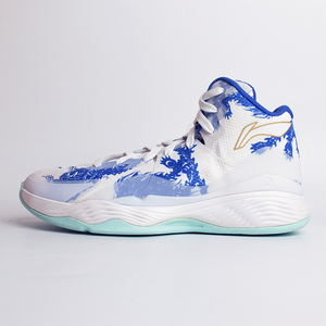 李宁青萦青花瓷配色选样sample非市售未发售高帮实战篮球鞋