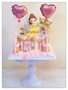 南京同城蛋糕配送网红创意ins动物奶油淋面生日蛋糕白雪公主贝尔