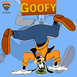 迪士尼动漫米老鼠高飞搞笑创意个性贴纸 二次元个性车贴 网红车贴