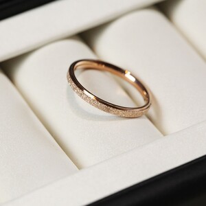 彩金戒指老凤祥18k玫瑰金