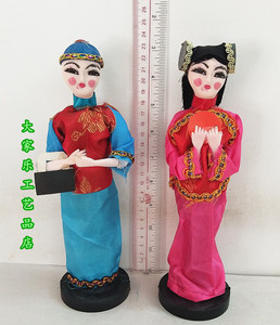 男女布人纸人仔纸扎娃娃七月半清明中元节祭祀拜神用品原创设计