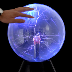 离子球6寸8寸红光蓝绿光科技馆展览球闪电球静电球感应辉光球声控