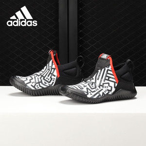 Adidas/阿迪达斯正品2019夏新款儿童一脚蹬高帮保暖海马鞋AH2574