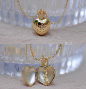 《为你站岗》白兰鸽原创设计纯银镀金锁骨链军恋七夕送女友军嫂