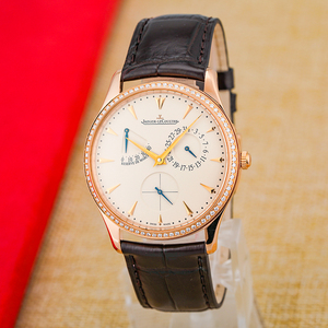二手积家大师小丑q1372501玫瑰金原镶钻自动机械瑞士名表39mm