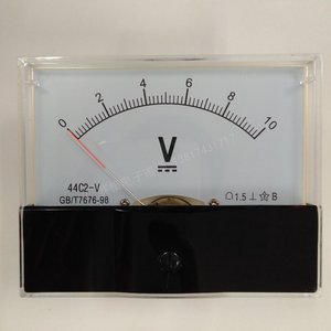 44C2 5V 10V 12V 15V 30v 50V直流指针式电压表 DC小电压直流表头