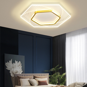 000人付款淘宝五边形卧室灯led吸顶灯儿童男女简约现代房间灯温馨浪漫